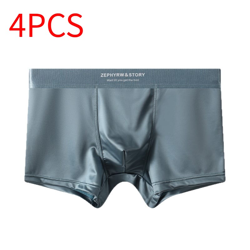 Men's Satin Light Luxury Ice Silk Underwear Summer view 7