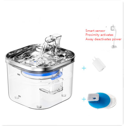 Pet Cat Dog Stainless Steel Automatic Circulation Water Dispenser Intelligent Fountain Pets Accessories view 3