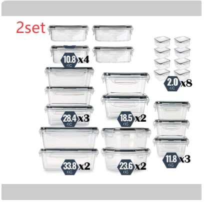 Airtight Plastic Storage Container With Lid And Snap Lock Square Multigrain Jar view 4