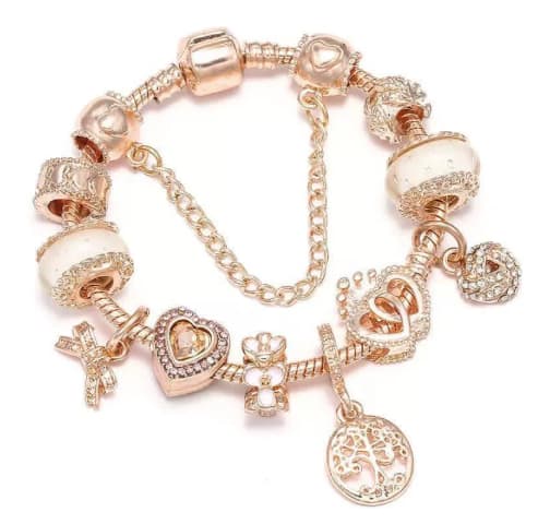 Fashion Love Geometric Rose Gold Bracelet Women's Jewelry view 5