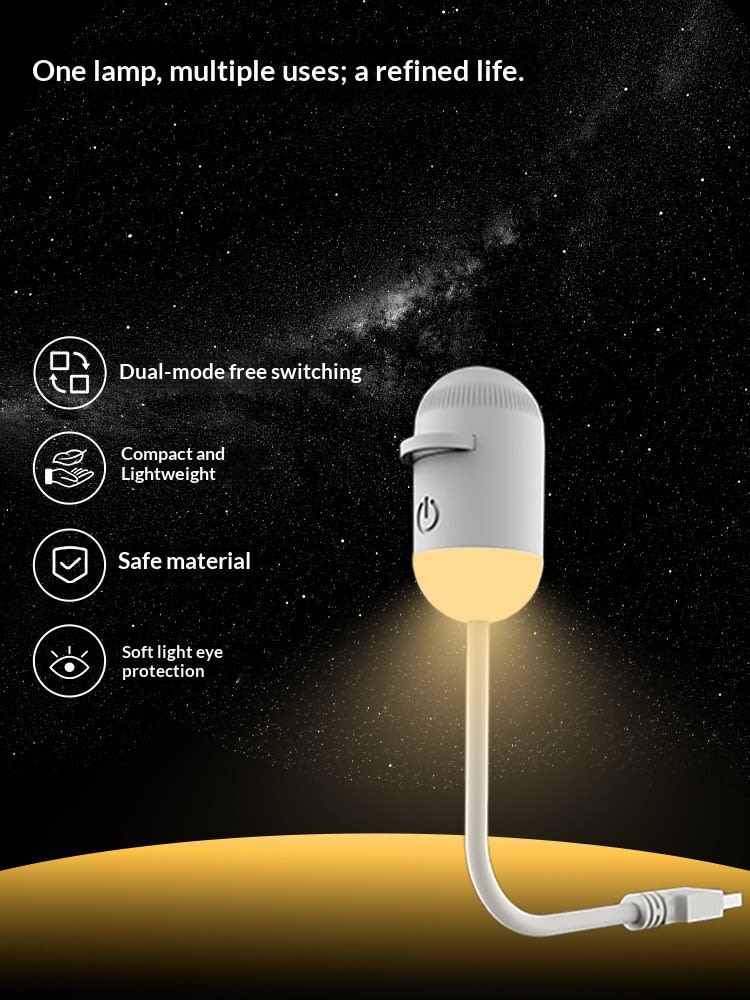 Night Light For The Bedroom Bedside Lamp For Sleep Baby Feeding And Eye Protection With USB Charging view 11