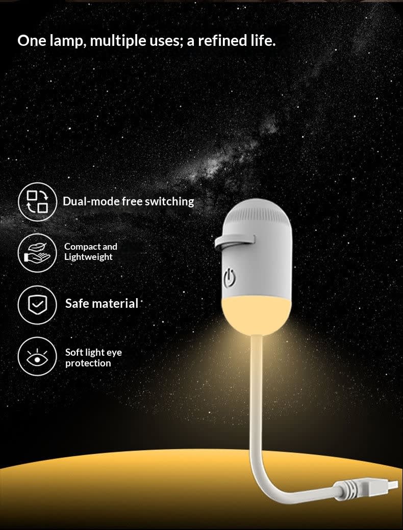 Night Light For The Bedroom Bedside Lamp For Sleep Baby Feeding And Eye Protection With USB Charging view 7