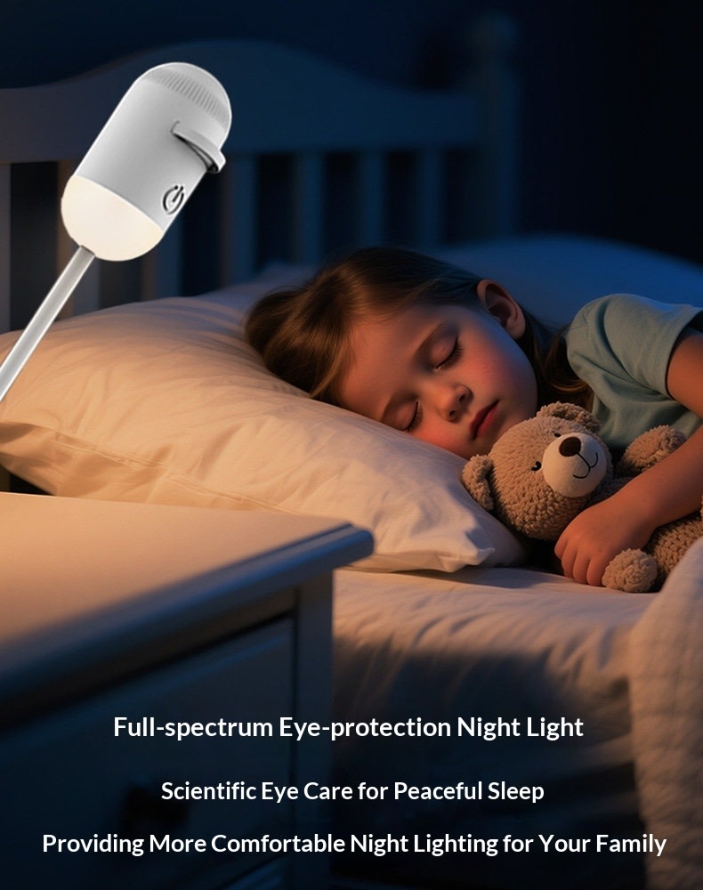 Night Light For The Bedroom Bedside Lamp For Sleep Baby Feeding And Eye Protection With USB Charging view 1