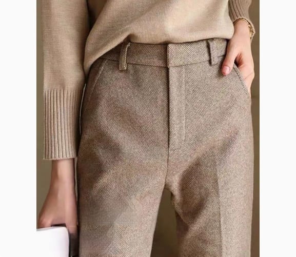 Women's High Waist Slimming And Straight Casual Trousers view 3