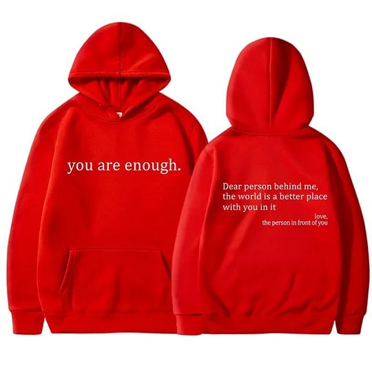 Women's Brushed Hoody Plain Letters view 3