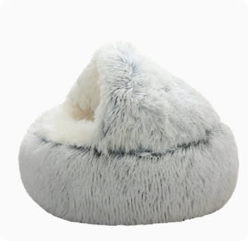 Semi-closed Cat Bed Four Seasons Universal Cover Shell Nest Small Dog Winter Pet Supplies view 2
