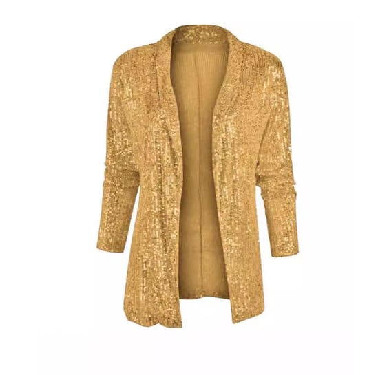Sequined Long Sleeve Elegant Small Blazer view 7