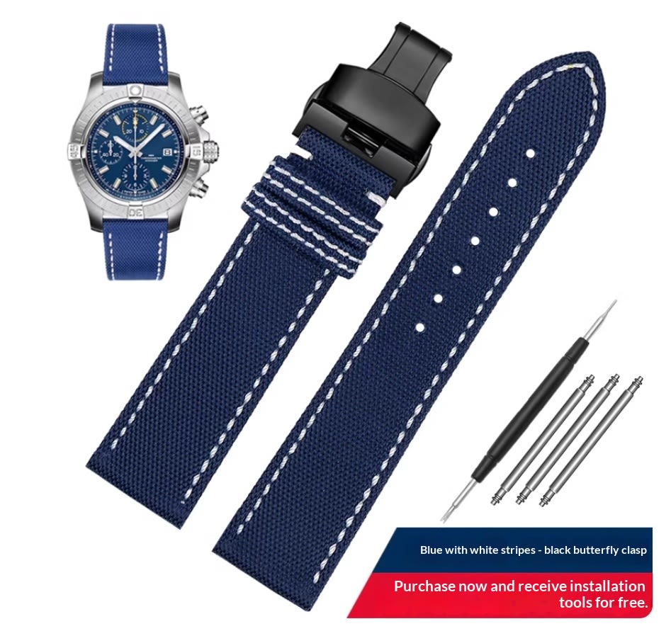 Nylon Watchband Watch Accessories Men view 8