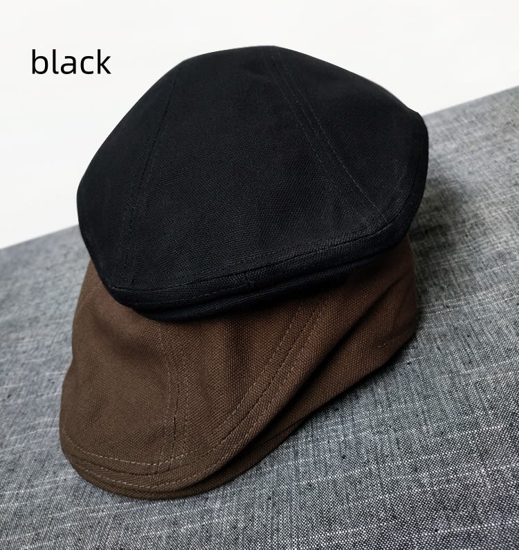 Thin Comfortable Pure Cotton Japanese Retro Caps view 9