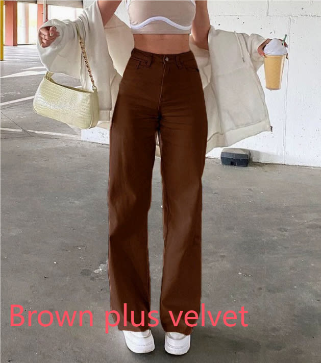 Spice Girl Style High Waist Slim Jeans Bell Bottoms view 5