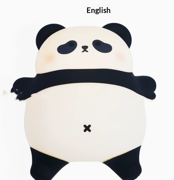 Tangtang Panda Night Light Creative Stress-Relief Bedside Ambiance Sleep Companion Lamp view 5