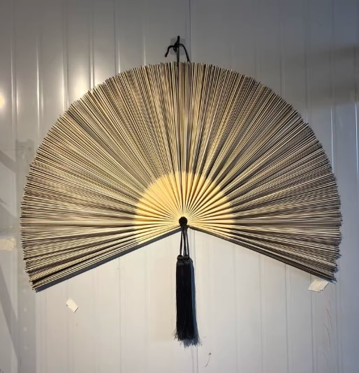 Decorative Hanging Fan For Tea Rooms Wall-Mounted Craft Fan Creative Decorative Hanging Ornament view 14