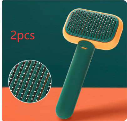 New Pet Cat Dog Hair Brush Hair Massage Comb Open-Knot Brush Grooming Cleaning Tool Stainless Steel Comb view 2