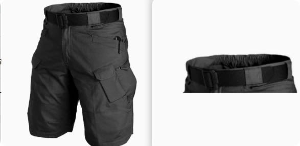 City Tactical Casual Shorts Workwear Plaid Fabric Waterproof view 5