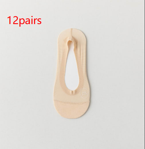 Cool And Comfortable Three-dimensional Mesh Breathable Low-cut Invisible Women's Boat Socks view 10