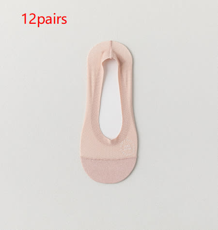 Cool And Comfortable Three-dimensional Mesh Breathable Low-cut Invisible Women's Boat Socks view 8