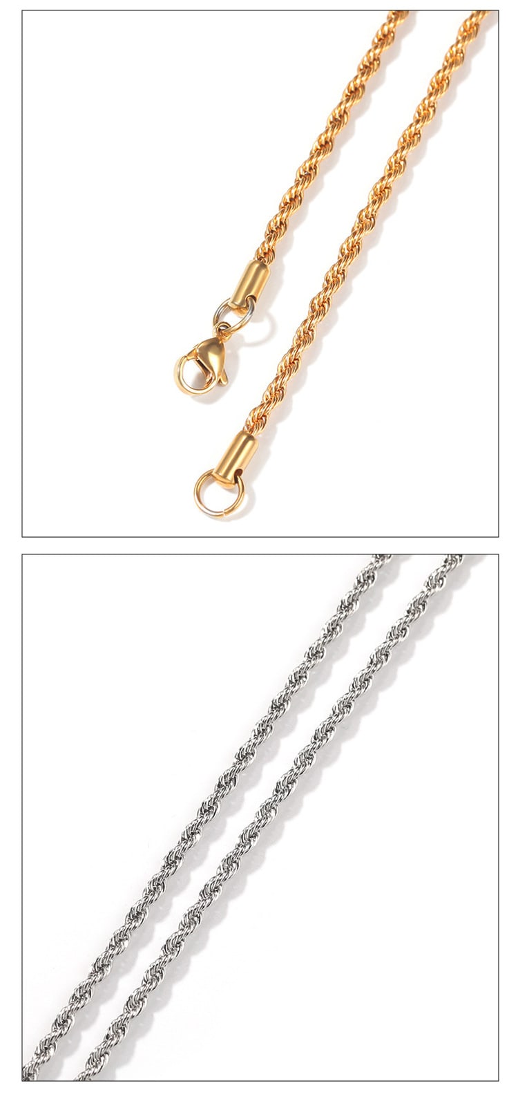 Stainless Steel Twisted Rope Chain - Minimalist Niche Design Bracelet For Men And Women