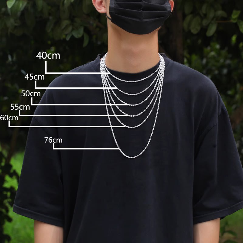 Stainless Steel Twisted Rope Chain - Minimalist Niche Design Bracelet For Men And Women view 3