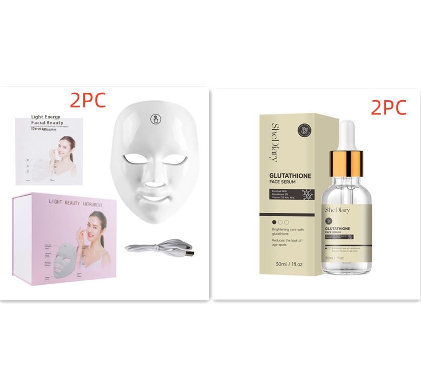 Touch Screen Seven-color Light Mask LED Photon Skin Rejuvenation view 2