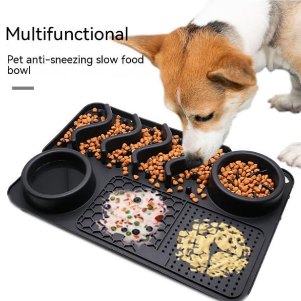 Dog Silicone Licking Pad Pet Licking Mat Silicone Smelling Mat Multifunctional Food Bowl Pets Supplies view 2
