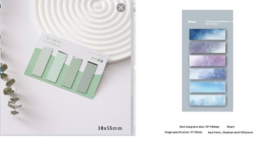 Magnetic Morandi Series Color Block Bookmark view 8