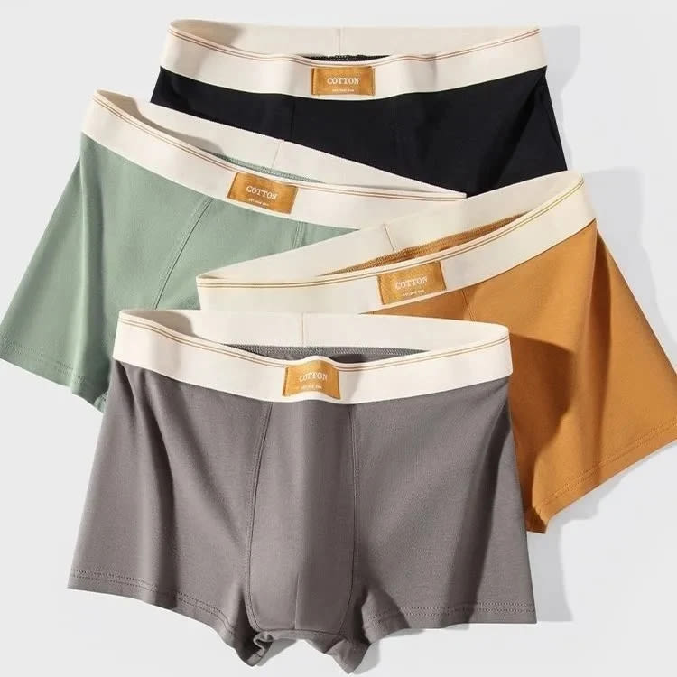 Men's Cotton Antibacterial Boxers Breathable Underwear view 7