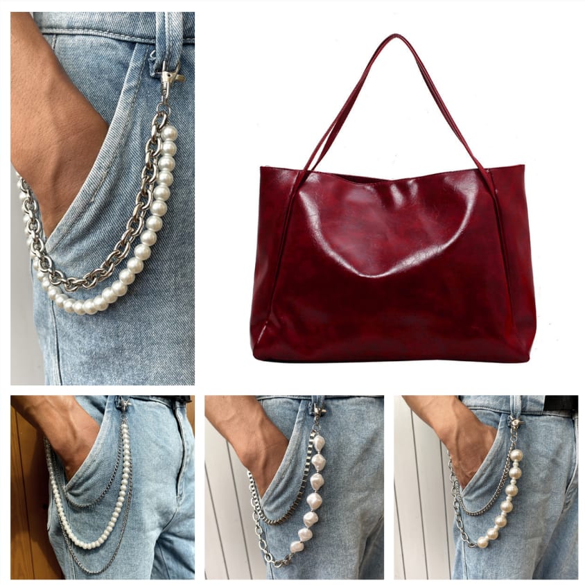 Vintage Women's Tote Bag Athletic Casual Fashion Large Capacity Leather Shoulder Bag Shopper Harajuku Simple Handbag view 12
