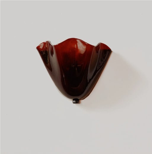 American Retro Color Berry Glass Lamp French Shell view 4