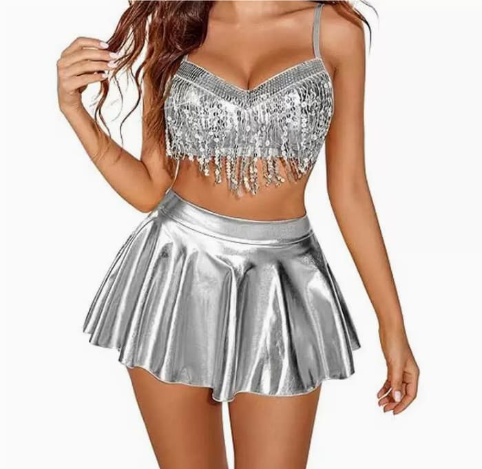 Women's Sequined Tassel Underwear Suit view 10