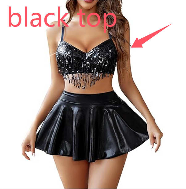 Women's Sequined Tassel Underwear Suit view 16