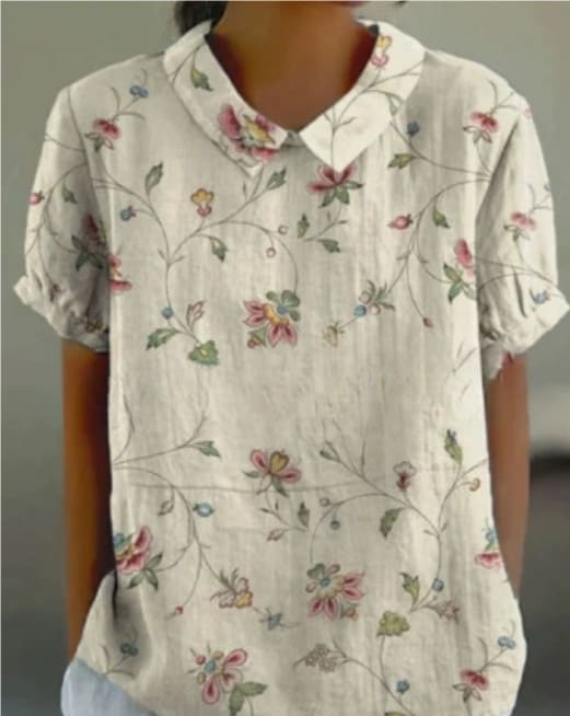 Shirt Women's Short Sleeve Creative Retro Floral view 6