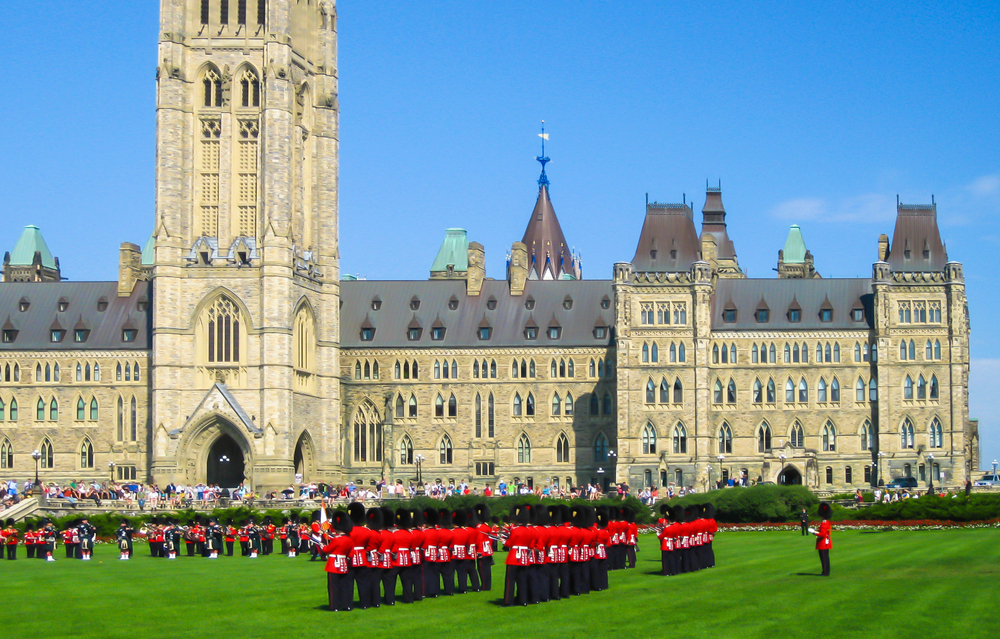 Ceremonial Guard on Parliament Hill