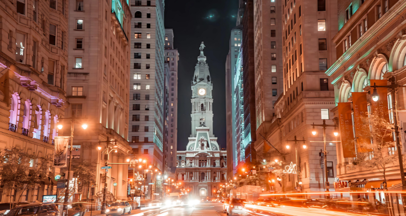 Philadelphia`s Night View