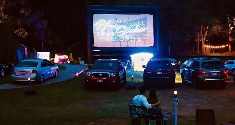 Drive-in movie theatre in Austin