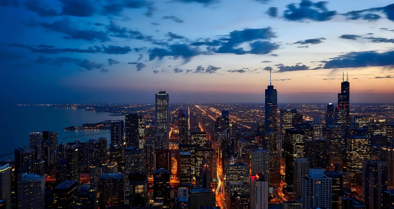 Chicago-Evening-Skyline