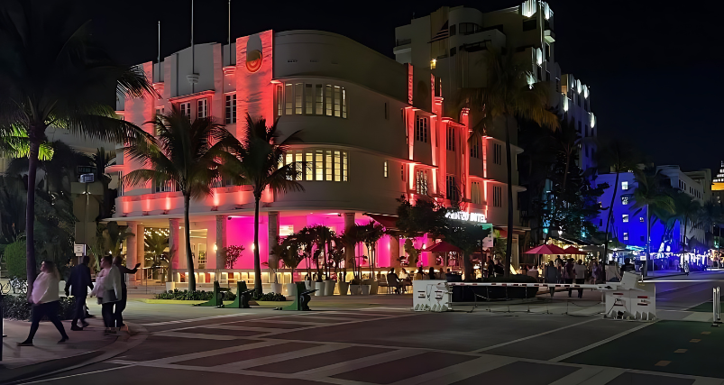 Neon-Trimmed Art Deco District