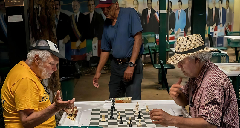 Chess Game at Domino Park