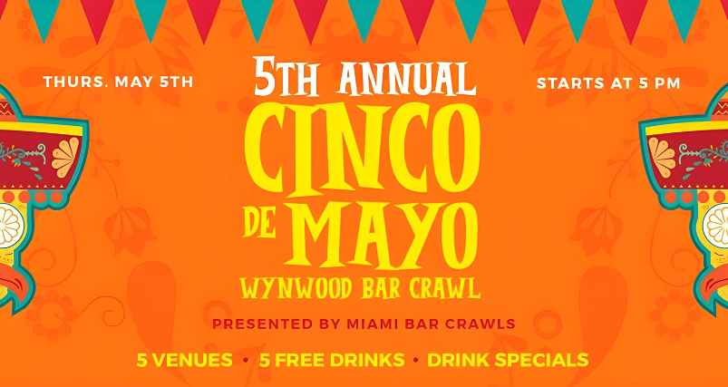 Wynwood Cinco De Mayo Bar Crawl Banner