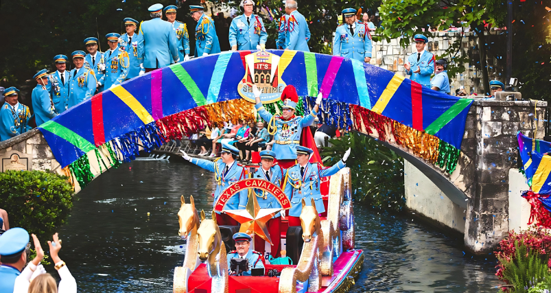 San Antonio Holds A Parade With Floats