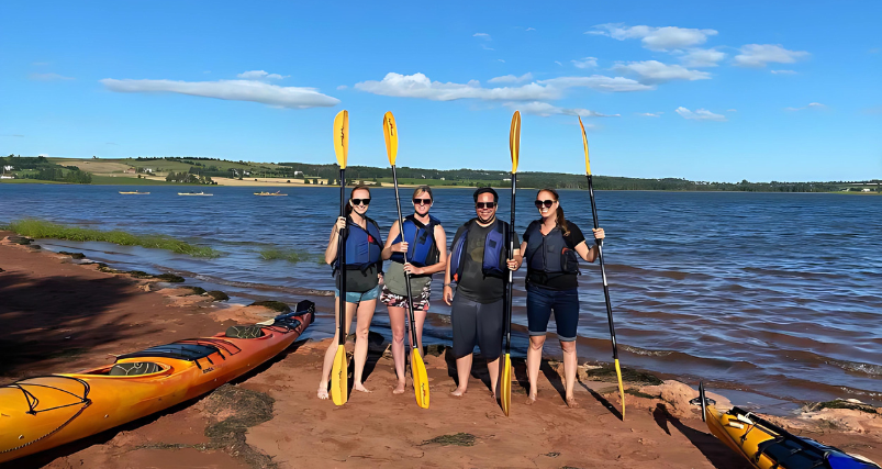 Kayaking by the Sea