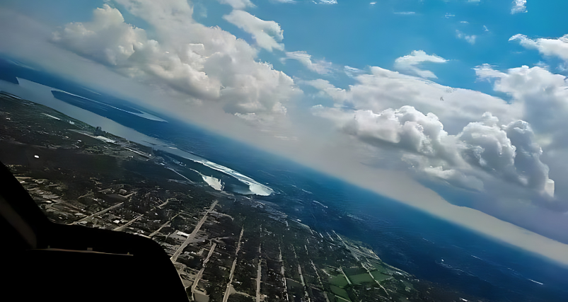 Niagara Falls helicopter View