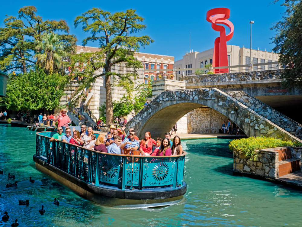 River Walk Blue Barge credit visitsanantonio