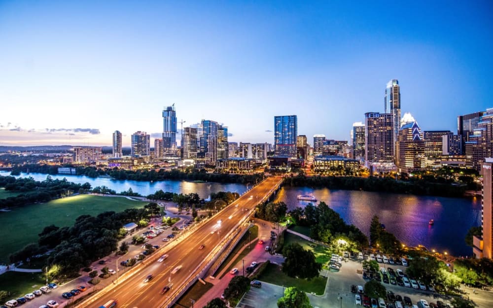 Austin Skyline Night Unsplash