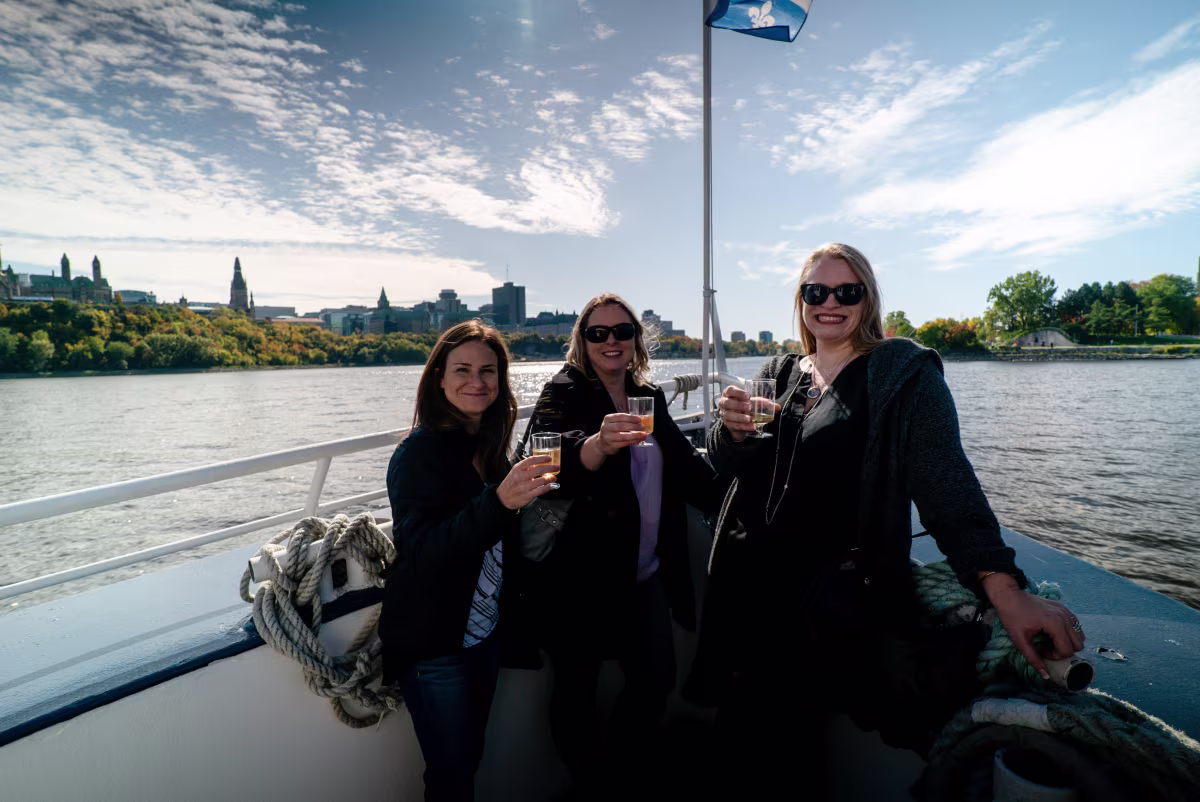 Ottawa River Boat Cruise Passengers