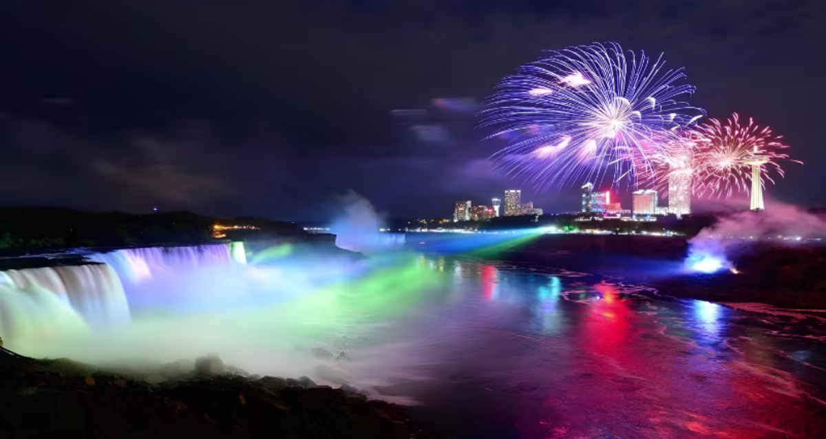 Fireworks over Falls