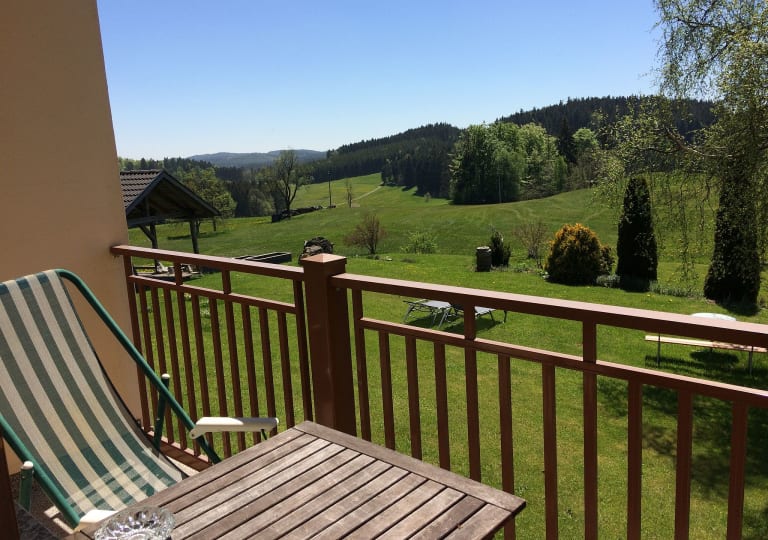 Balkon und Aussicht