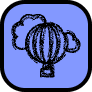 Hot Air Balloon Icon