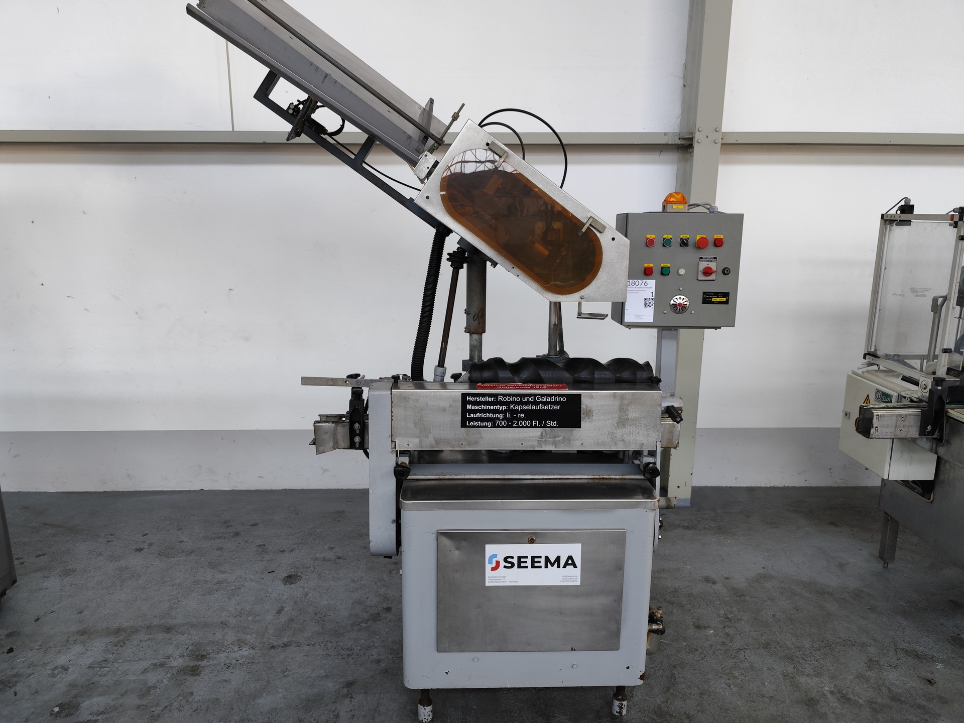 Robino & Galadrino capsuling Robino Kapselaufsetzer - SEEMA machines ...