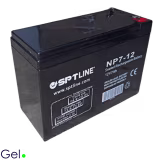 BATERIA DE GEL DE 12 VOLTIOS Y 7 AMPERIOS SPTLINE SIN DERRAMES