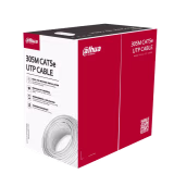 CABLE UTP CAT5E DAHUA COLOR BLANCO PARA CCTV Y REDES CONDUCTOR DE COBRE ALTA TRANSMISIÓN DE DATOS 1000 MBPS IDEAL PARA CÁMARAS IP NVR Y SISTEMAS DE VIDEOVIGILANCIA INSTALACIONES RESIDENCIALES Y COMERCIALES
